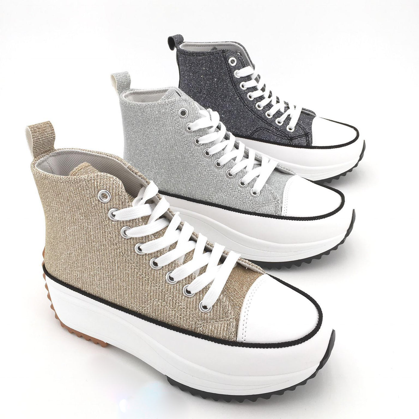 Dark Grey Glitter Sneaker