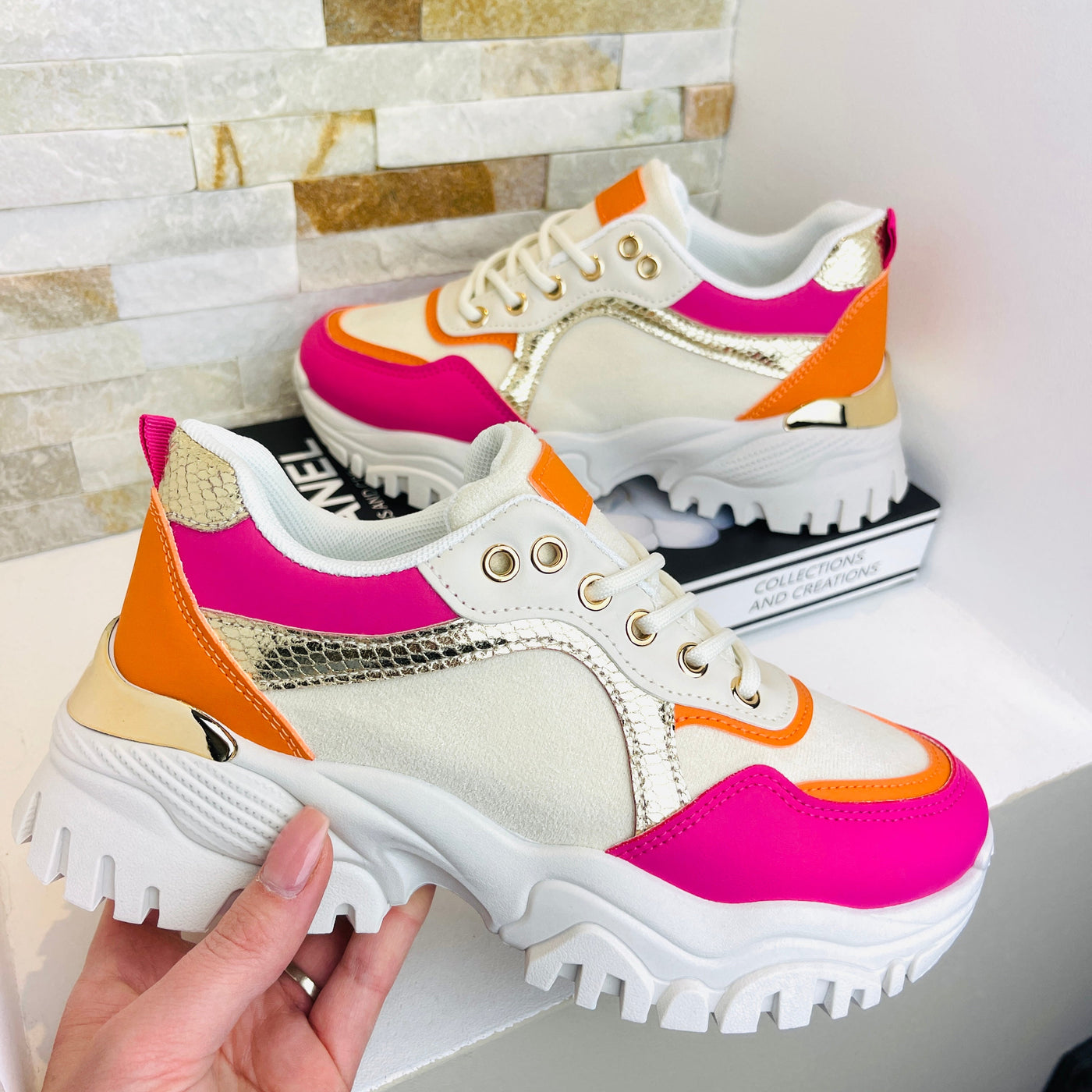 Lysanne Orange Sneaker