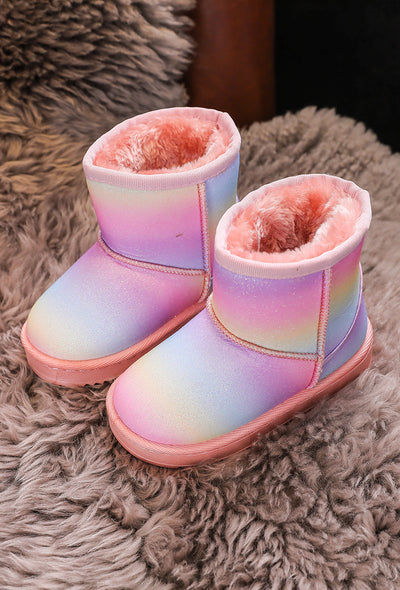 Kids Uggy Rainbow Boots