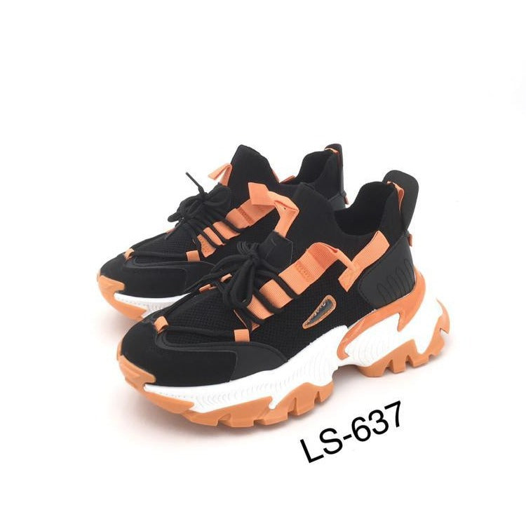 Djana Black/Orange Sneaker